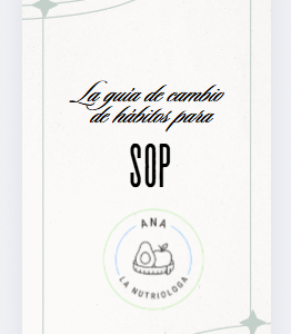 LA GUÍA DE CAMBIO DE HÁBITOS PARA SOP